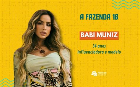 babi muniz panicat|Babi Muniz em A Fazenda: quem é a ex